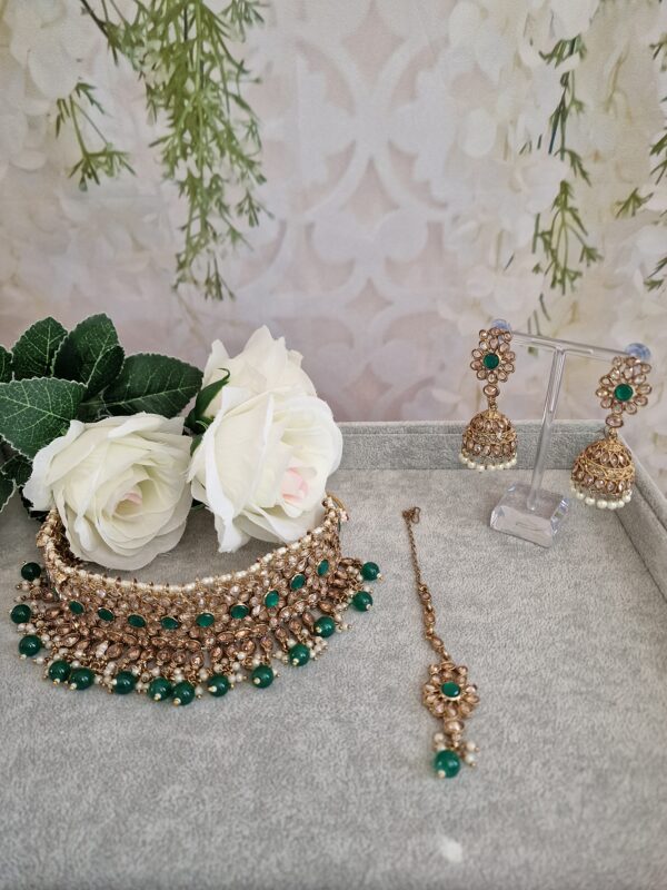 Green Choker Set for Bridal