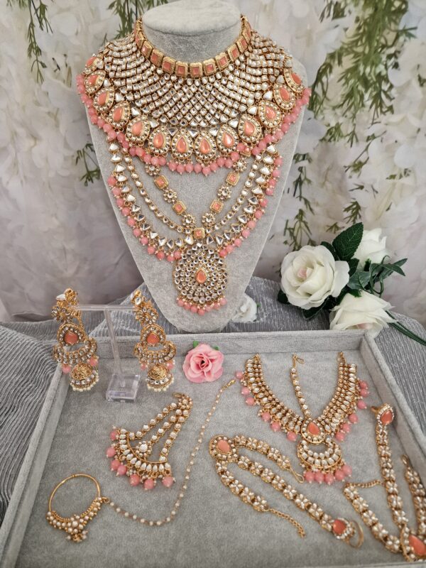 Pink Bridal Jewellery Set