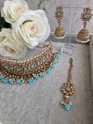 Blue Bridal Jewellery Set