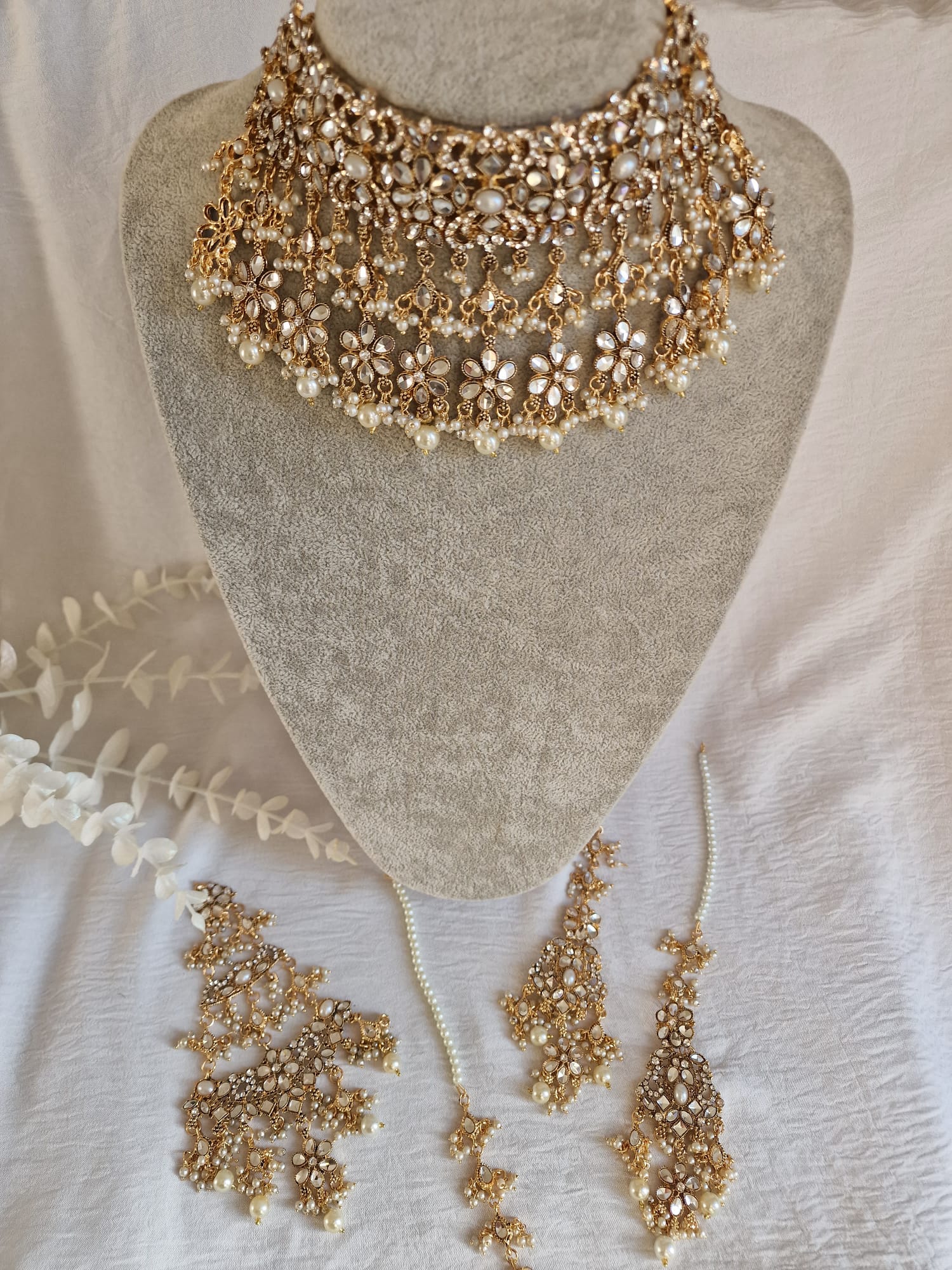 Graceful Pearl Choker Set for Brides | Henna & Jewels